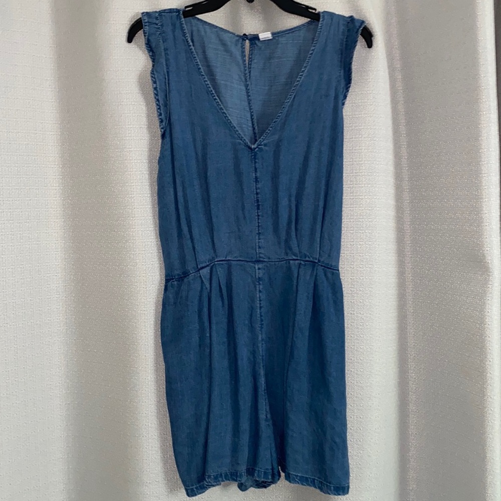 Denim romper